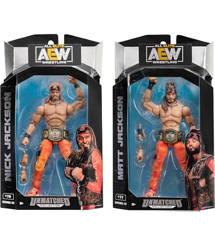 AEW 新日本　ヤングバックス　ニック•マット フィギュアセット AEW Package Deal (Set of 2) - Young Bucks (Nick & Matt Jackson